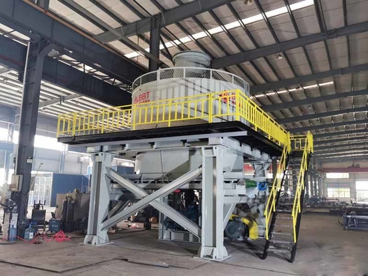 Material Crushing Wet Pan Mill Machine Untuk Lini Pembuatan Bata Tanah Liat