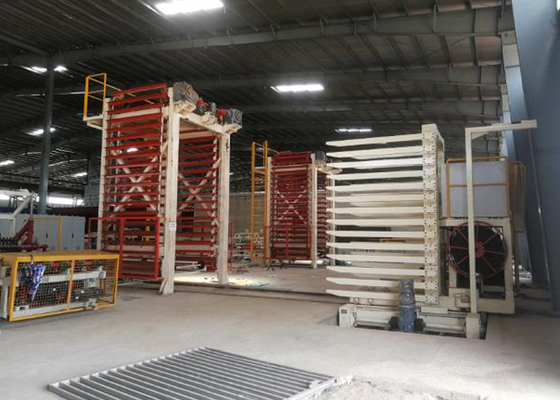 Mesin Pengering Bata Tanah Liat Otomatis 100000 Pcs Output Untuk Dua Kali Pengaturan Penembakan