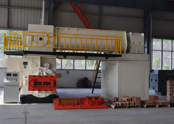 Hollow Clay Sepenuhnya Otomatis Mesin Pembuat Batu Bata Pengekstrusi Vakum