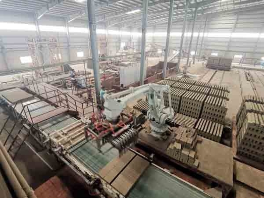 Lini Produksi Terowongan Kiln Clay Brick Mesin Ruang Pengeringan Otomatis