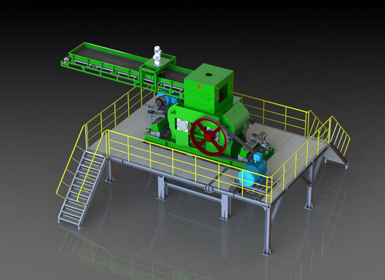 GS1080 Refine Roll Grinding Machine Mill Crusher Untuk Pengolahan Mineral