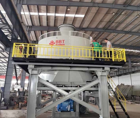 Material Crushing Wet Pan Mill Machine Untuk Lini Pembuatan Bata Tanah Liat
