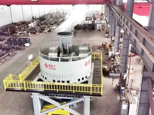 45 - 60 M³ / H Wet Pan Mill Untuk Mesin Penghancur Bahan Bata Tanah Liat Lini