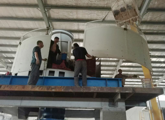 Lini Produksi Bata Wet Pan Mill 65200kg Berat Disesuaikan