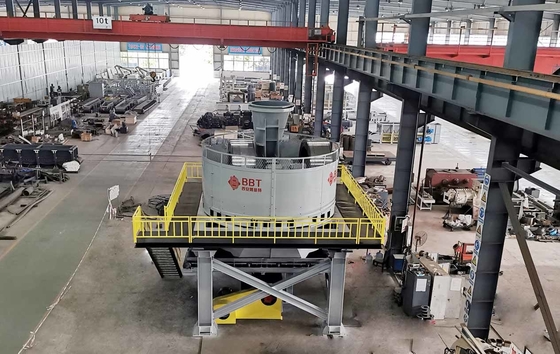 Kapasitas Besar Wet Pan Mill / Mesin Penggiling Emas Untuk Bahan Tanah Liat