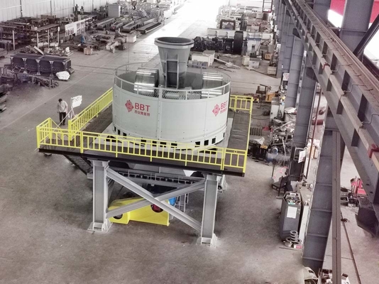 Kapasitas Besar Wet Pan Mill / Mesin Penggiling Emas Untuk Bahan Tanah Liat