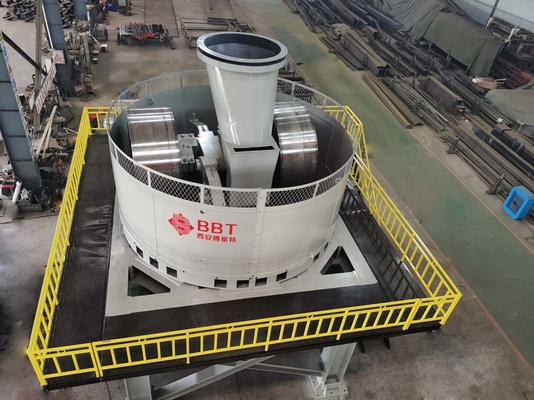 Kapasitas Besar Wet Pan Mill / Mesin Penggiling Emas Untuk Bahan Tanah Liat