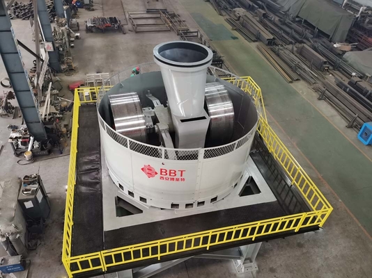 Kapasitas Besar Wet Pan Mill / Mesin Penggiling Emas Untuk Bahan Tanah Liat