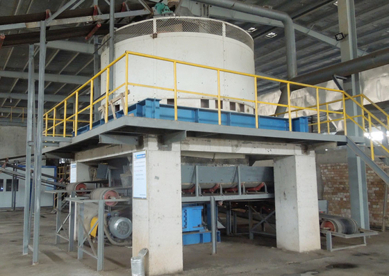 Bata Tanah Liat Membuat Wet Pan Mill Grinding Dengan Motor Listrik TWPM185