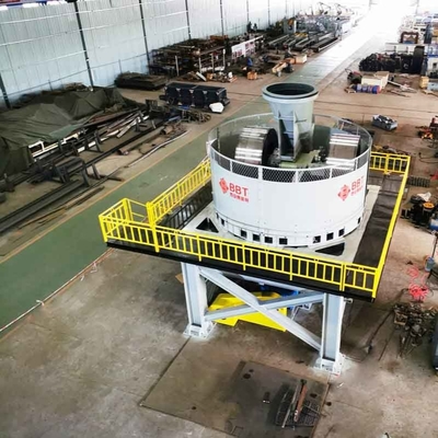Bata Tanah Liat Membuat Wet Pan Mill Grinding Dengan Motor Listrik TWPM185