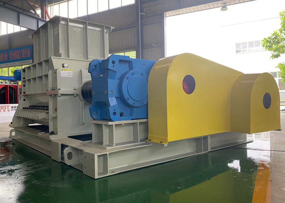 Mesin Penghancur Rol Bergigi Ganda Lebar 400mm Diameter 1000mm
