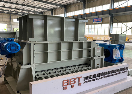 Mesin Penghancur Rol Bergigi Ganda Lebar 400mm Diameter 1000mm