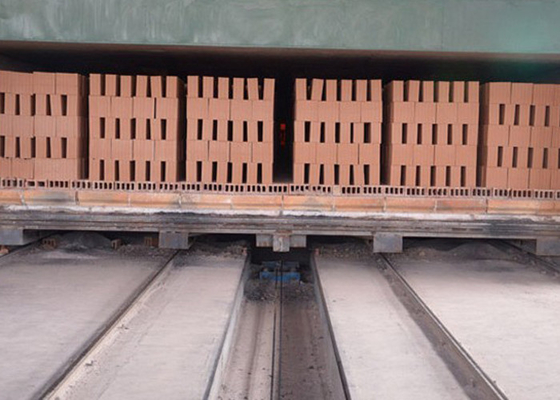 Full Automatic Clay Brick Tunnel Kiln proyek lebar Tipe 4.6m 4.9m 6.9m 7.2m