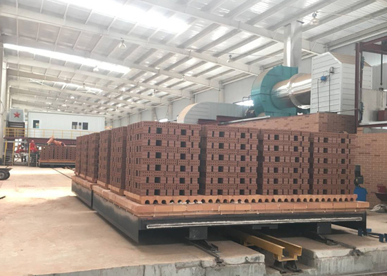 Terowongan batu bata tanah liat kiln batu bata tanah liat gas listrik untuk proyek pembuatan batu bata tanah liat otomatis