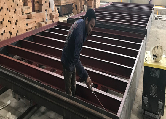 Terowongan bata tanah liat kiln kapasitas harian 50.000 hingga 100.000 buah dengan peralatan operasi kiln bata