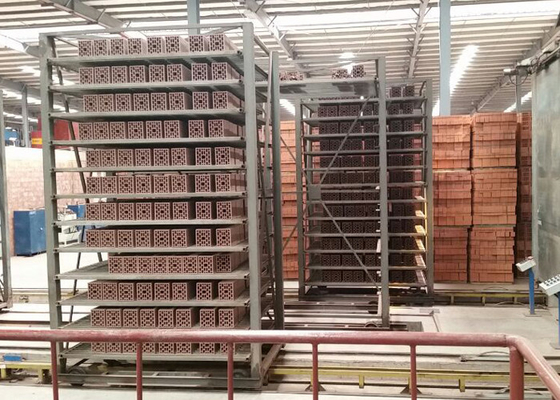Lini Produksi Terowongan Kiln Clay Brick Mesin Ruang Pengeringan Otomatis