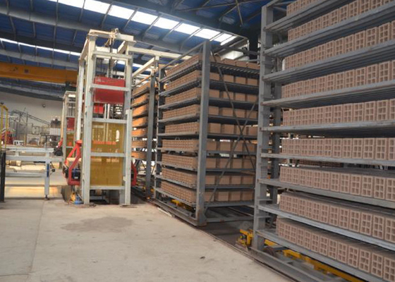 Lini Produksi Bata Lumpur Otomatis Ruang Pengering Terowongan ISO9001 Disetujui