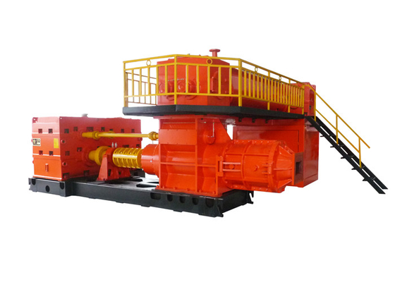 Output tinggi mesin pembuat batu bata tanah merah / mesin pembuat batu bata tanah liat extruder vakum