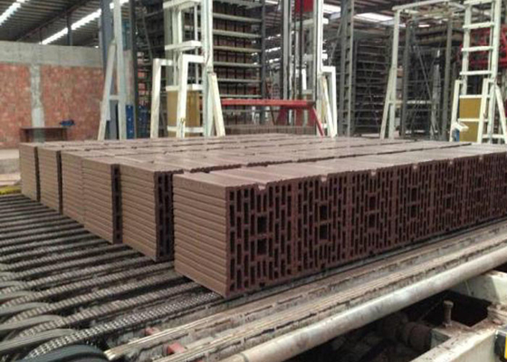 Clay Fly Ash Brick Making Equipment Hollow Block vacuum extruder membentuk Mesin
