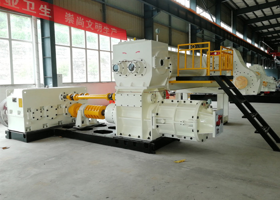 Pabrik Pembuatan Blok Semi Otomatis Mesin model kecil Vacuum Extruder Untuk tanah liat lumpur tanah terbang abu blok