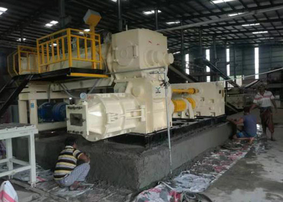Mesin Pembuat Bata Merah Tanah Liat Saling Mengunci Dengan Proyek Ruang Pengering