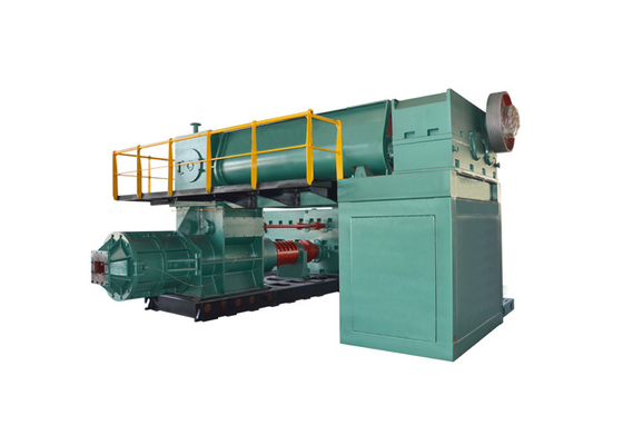 Vacuum Extruder Auto Sepenuhnya Otomatis Membakar Mesin Pembuat Batu Bata Tanah Liat Lumpur Hijau Merah