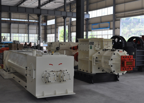 Hollow Clay Sepenuhnya Otomatis Mesin Pembuat Batu Bata Pengekstrusi Vakum