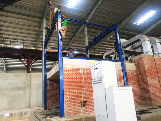 Auto Tunnel Kiln Untuk Proses Penembakan Bata Di Lini Produksi Bata Tanah Liat