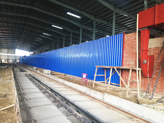 Auto Tunnel Kiln Untuk Proses Penembakan Bata Di Lini Produksi Bata Tanah Liat