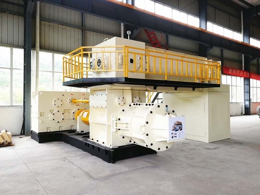 Fungsional Vacuum Extruder Clay Brick Mesin Ekstrusi Berkelanjutan Otomatis