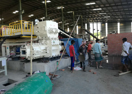 Bahan bangunan mesin ekstruder vakum Sepenuhnya otomatis lini produksi batu bata tanah liat mesin pembuatan batu bata