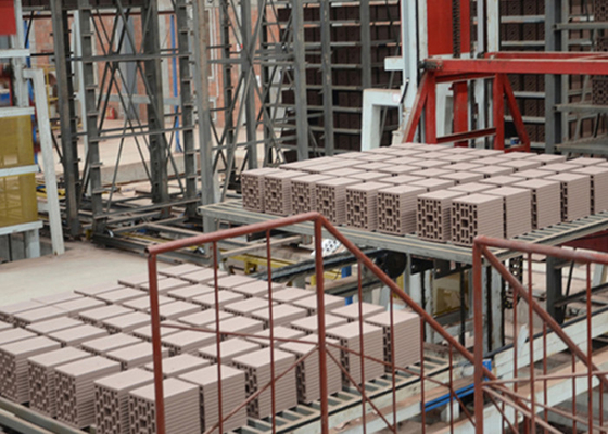 Mesin Pembuat Bata Merah Otomatis Berongga Padat Merah 4.0Mpa Vacuum Extrusion