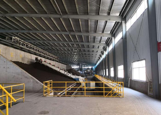 Lini Produksi Bata Tanah Liat Multi Bucket Ruang Penyimpanan Bahan Baku Otomatis
