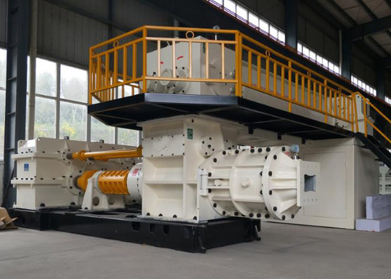 Mesin Diesel Hollow Clay Red Bricks Manufacturing Machine Vacuum Extruder
