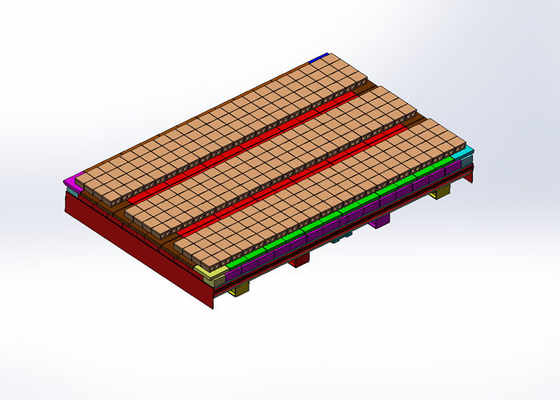 BBT Customized Clay Brick Tunnel Kiln Cart Dengan Sistem Pembuangan