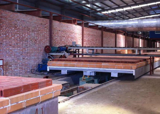 BBT Customized Clay Brick Tunnel Kiln Cart Dengan Sistem Pembuangan