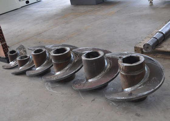 Vacuum Extruder Brick Making Machine Spare Parts Auger Shaft Reamer Spiral Untuk Box Feeder