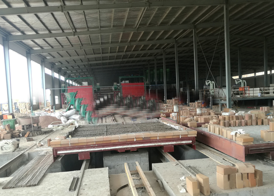 Hollow Blocks Brick Tunnel Kiln Cart Sistem Keseimbangan Tekanan Disesuaikan