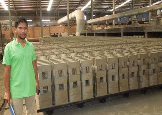 Ketahanan Aus Mesin Pengering Batu Bata Tanah Liat Pengering Peralatan Kamar Keranjang