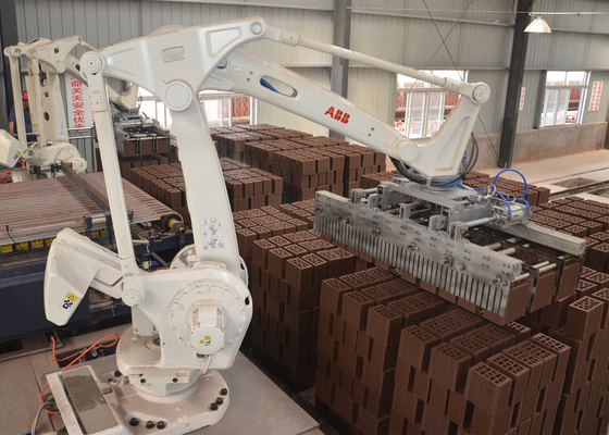 Lini Produksi Bata Tanah Liat Sepenuhnya Otomatis Terowongan Kiln Brick Setting Machine