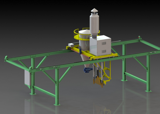 Vacuum Tunnel Kiln Car Cleaner Otomatis Untuk Pembersihan Kiln Cart