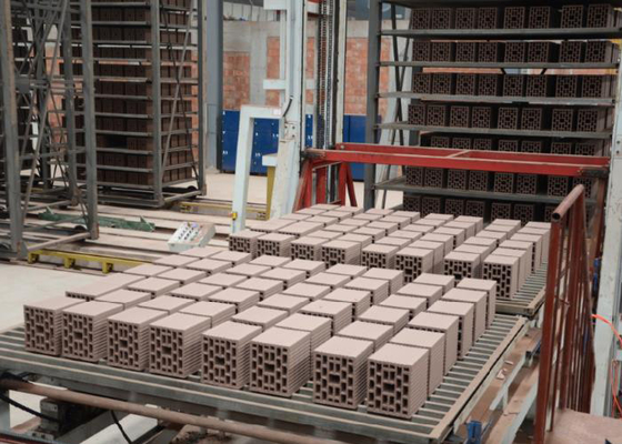 290KW Mesin Pengering Bata Tanah Liat Otomatis Sistem Ruang Pengeringan Blok Tanah