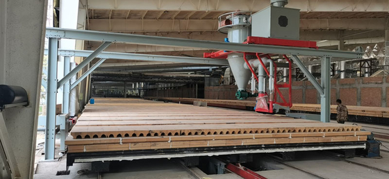 0.12m / s Lini Produksi Bata Tanah Liat Kiln Penyedot Debu Otomatis Mobil