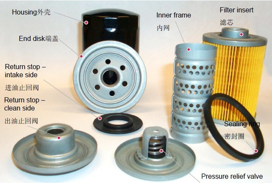 OEM Iron Auto Engine Oil Filter Cleaner Suku Cadang Mobil