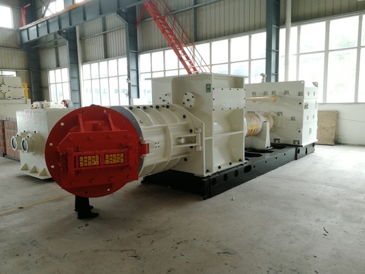 Tunnel Dryer Brick Vacuum Extruder Block Moulding Machine dengan kapasitas 100000