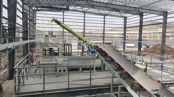 Otomatis Lini Produksi Brick Clay Wet Pan Mill Mesin dengan 8500kg Inner Roller Berat