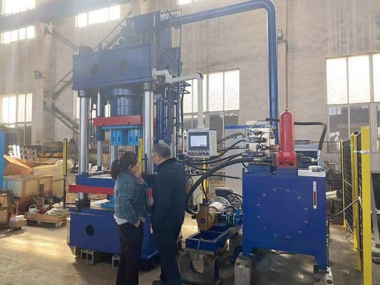 Custom Building Tekanan Tinggi 20 T Untuk 1200 T Biru Hydraulic Press Untuk Insulating Brick Making Dan Refractory Brick Making,