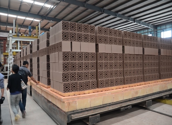 Bahan tanah liat Sistem pemadam gas alami untuk Brick Block Tunnel Kincir Gambar