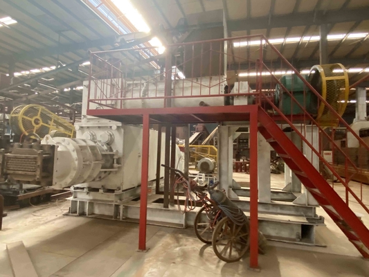 Hollow Otomatis tanah liat batu bata mesin batu bata lumpur pembuat vakum Extruder tanah liat batu bata pembuatan mesin