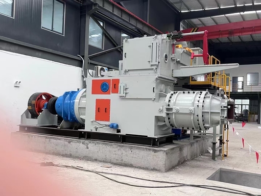 120000-130000pcs/hari Kapasitas Mesin pembuatan batu bata tanah liat Vacuum Extruder untuk blok padat dan berongga di pabrik kiln terowongan